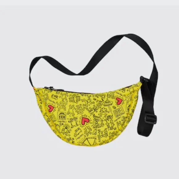 Uniqlo Keith Haring Round Mini Shoulder Bag Limited Edition - Picture 5 of 7